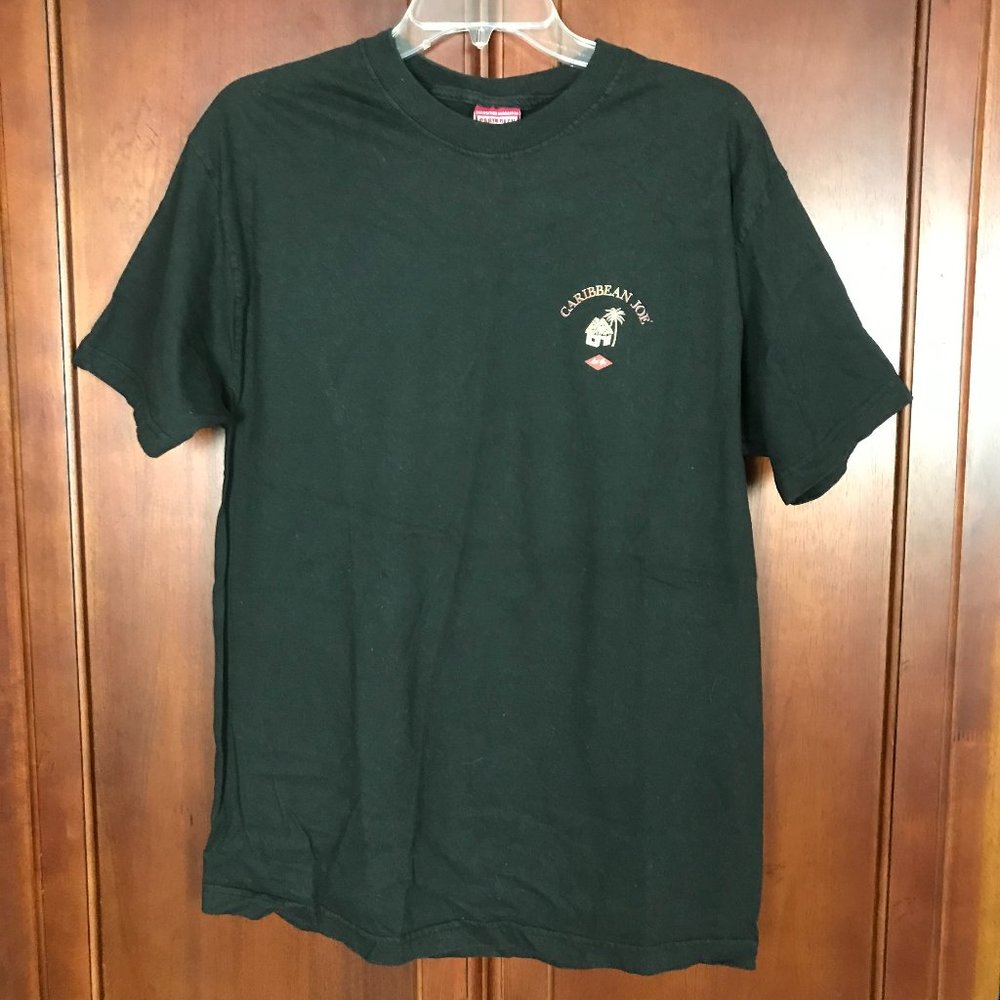 Caribbean Joe Black Tropical Marlin Fish T-shirt Men’s Size M
